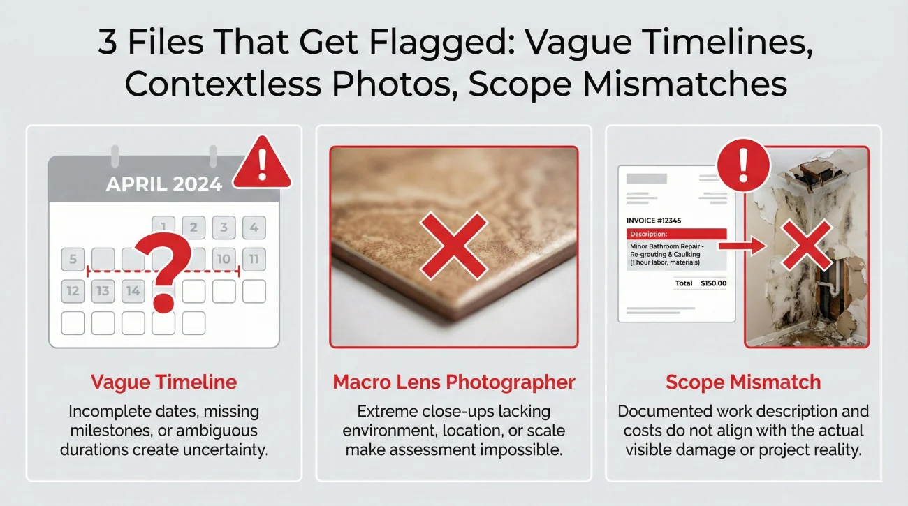 Common Insurance Claim Mistakes And Flags