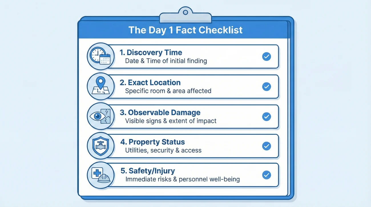 Day-One Fact Checklist
