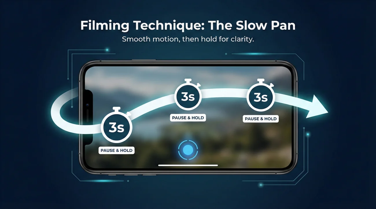 Filming Technique Slow Pan Motion