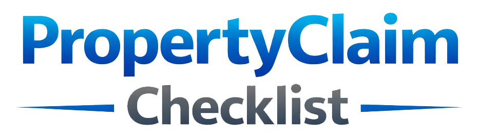 Property Claim Checklist