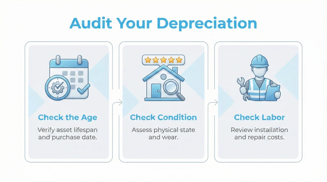 Three Steps To Audit Insurance Depreciation For Errors