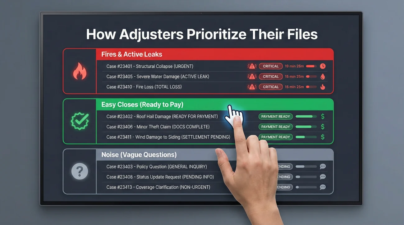 Adjuster Triage Priority Dashboard