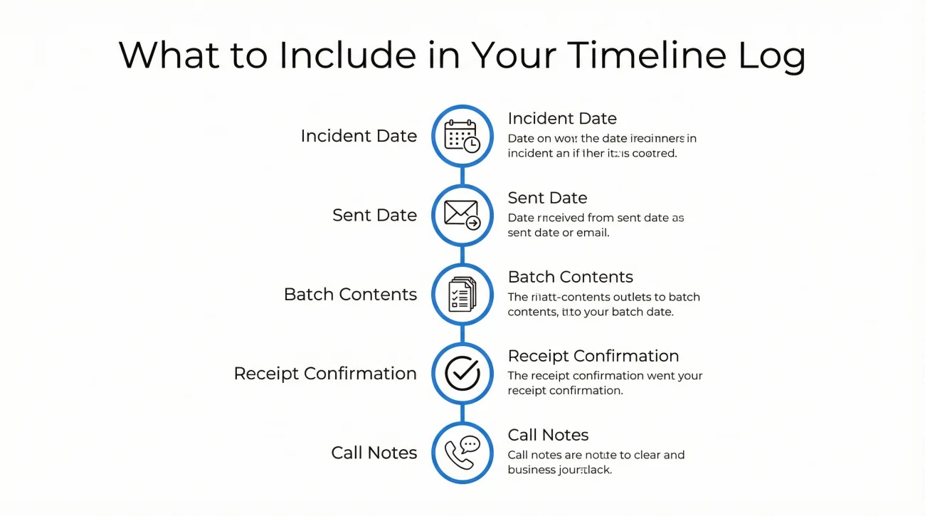 Claim Timeline Log Checklist