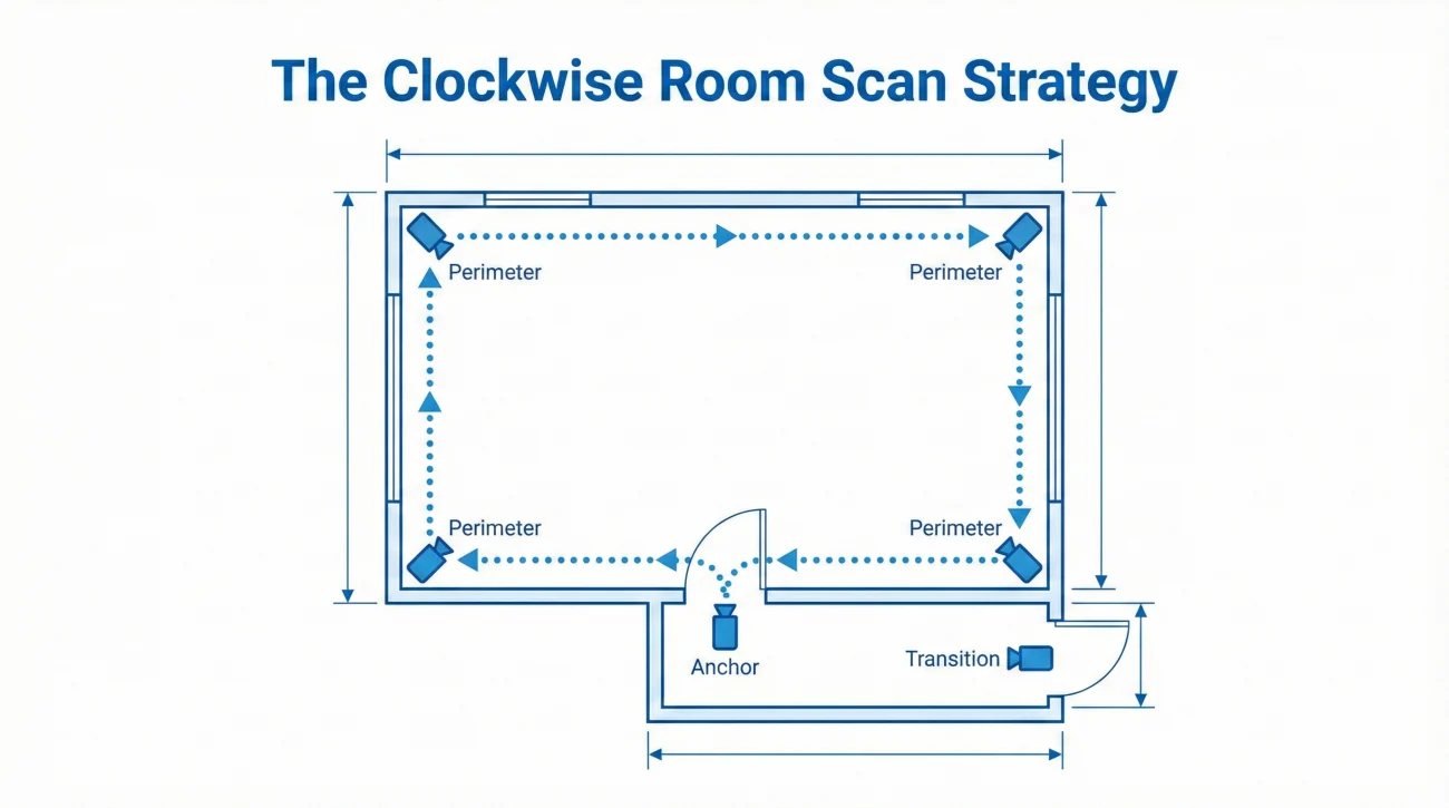 Clockwise Room Scan Strategy