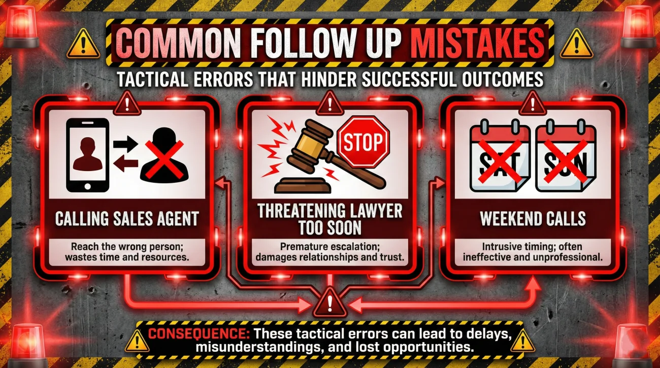 Insurance Follow-Up Cadence: How Often to Call Your Adjuster 4 Common Insurance Claim Follow Up Mistakes