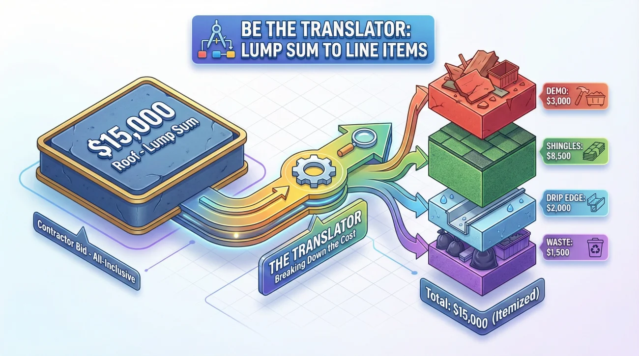Contractor Bid Vs Insurance Line Item Translation