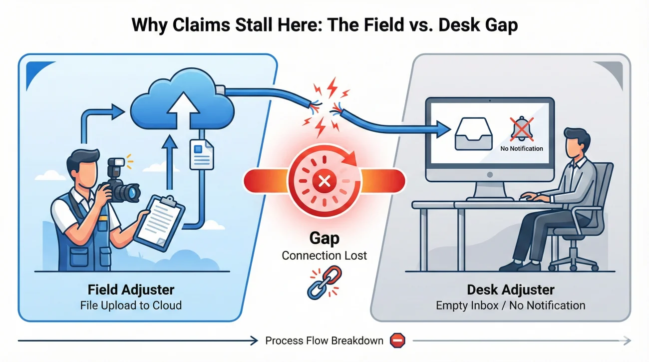 Field Vs Desk Adjuster Handoff Gap
