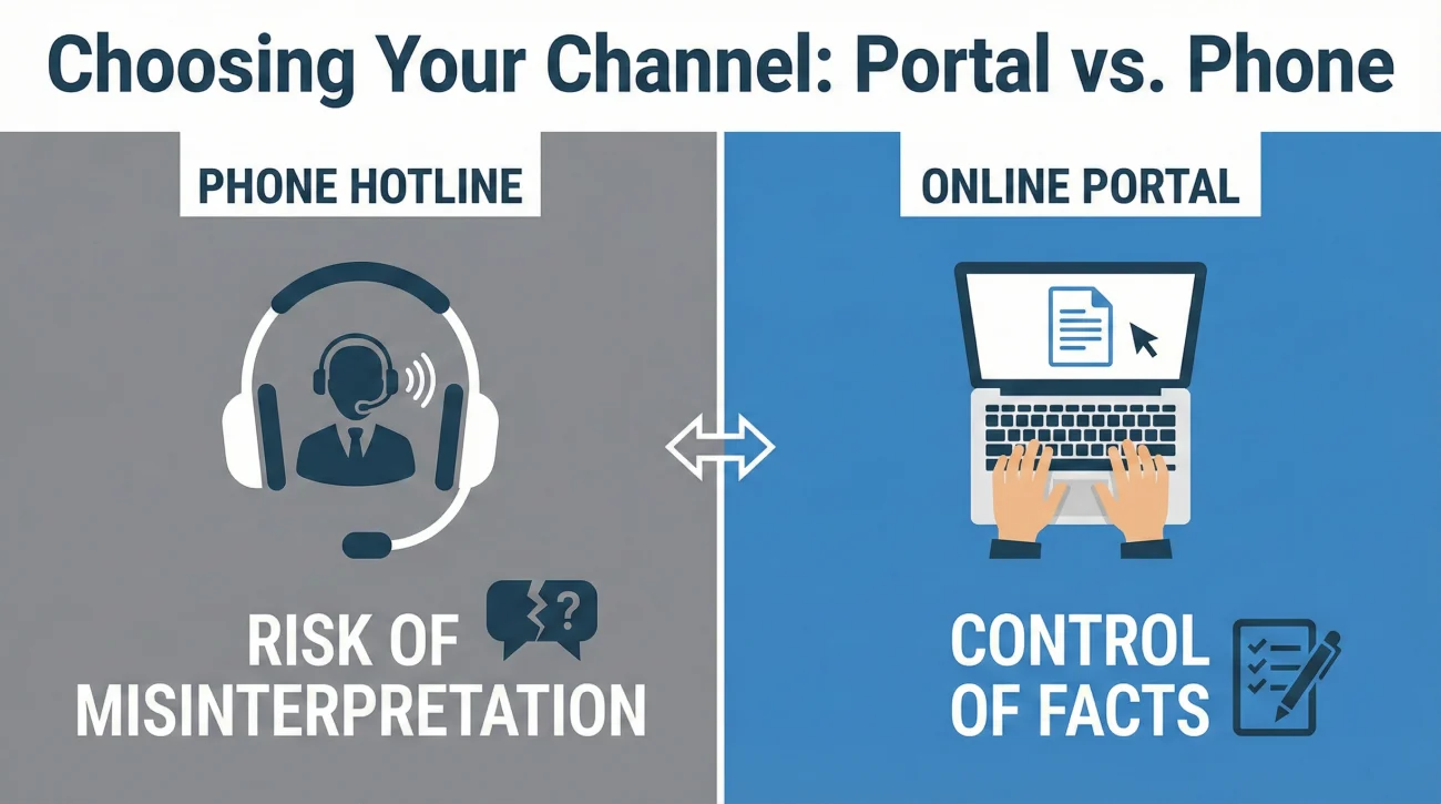 Filing Claim Portal Vs Phone