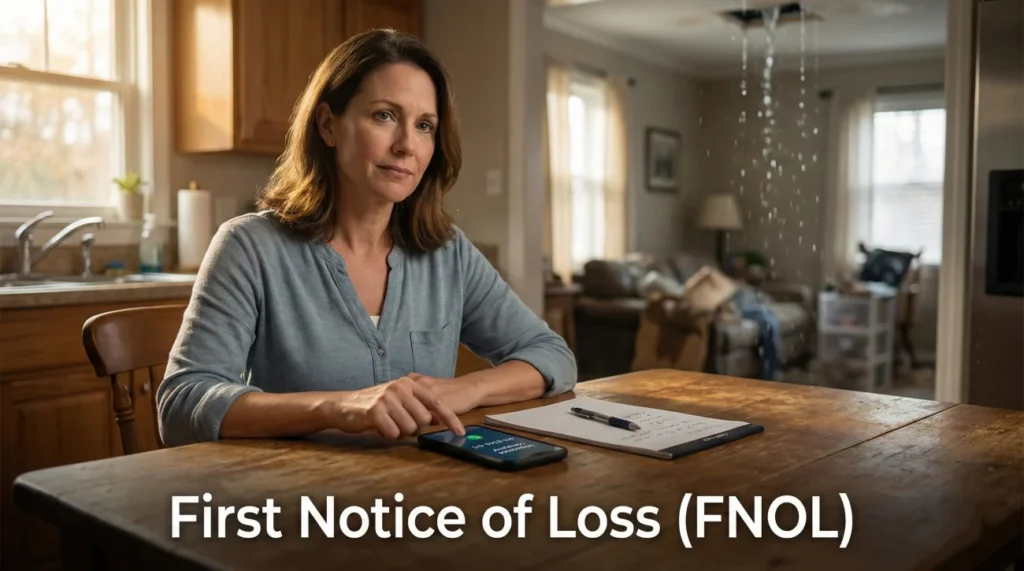 First Notice Of Loss Checklist