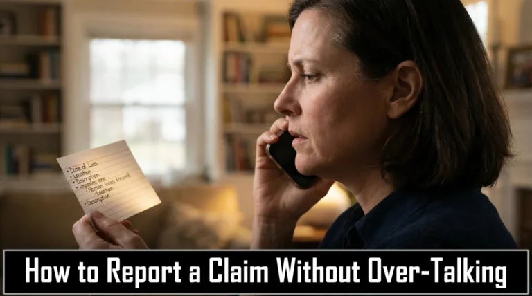 Reporting Insurance Claims: Describing Damage Without Over-Talking