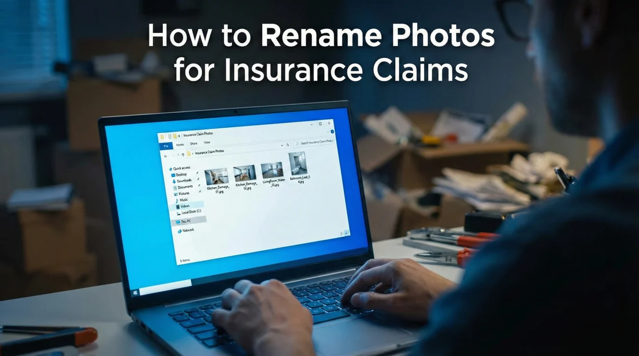How To Label Photos For Insurance Claim
