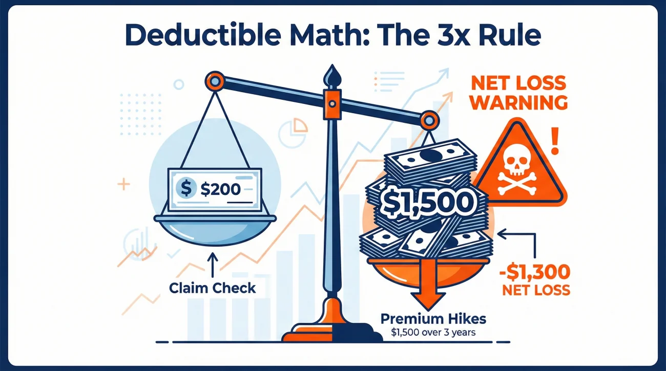 Insurance Deductible Math Calculation