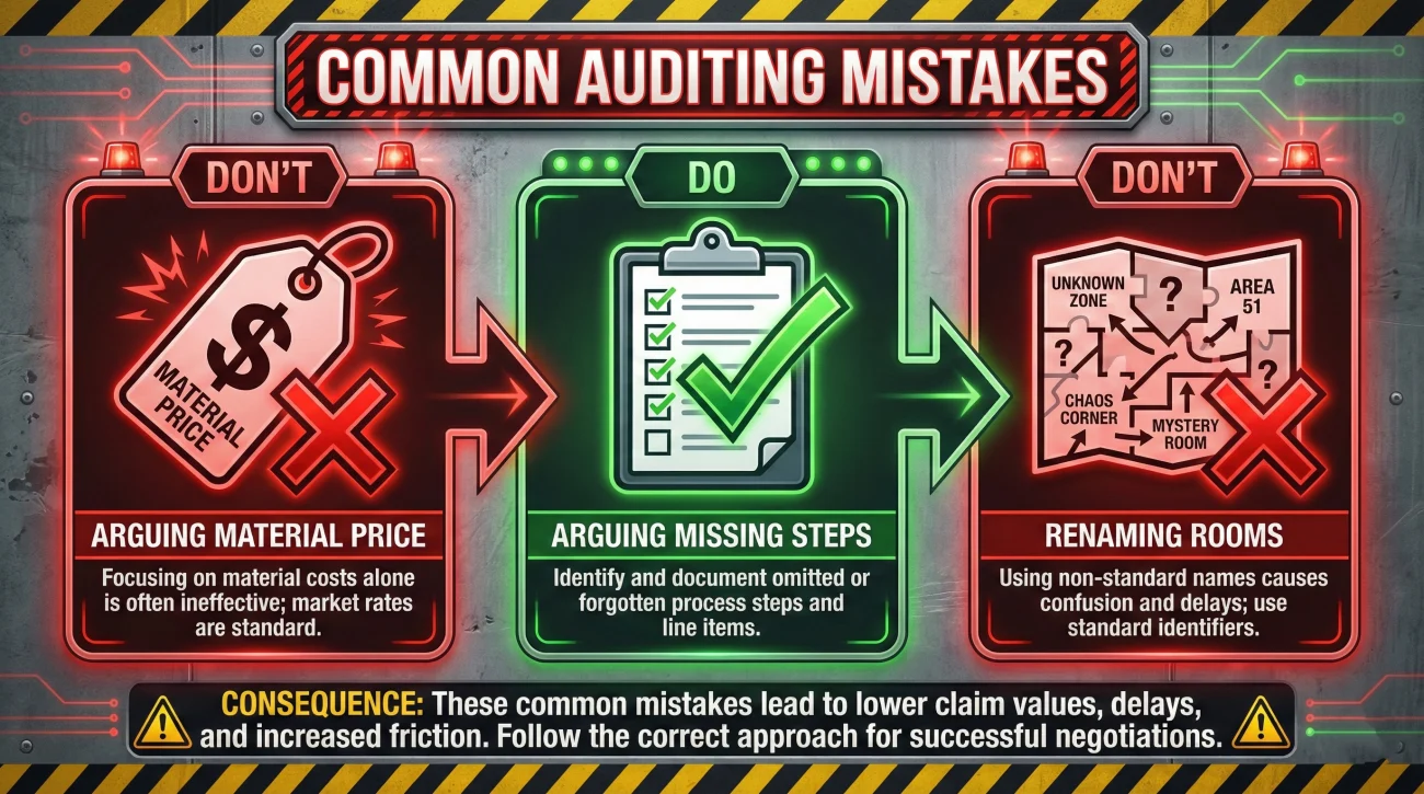 Mistakes When Auditing Insurance Estimates