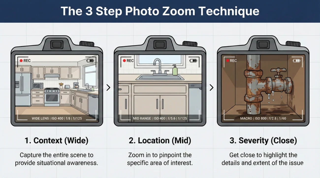 Photo Zoom Technique Wide Mid Close