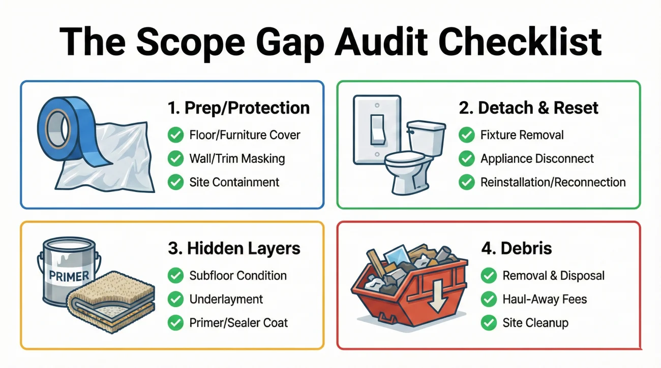 Scope Gap Audit Checklist Categories