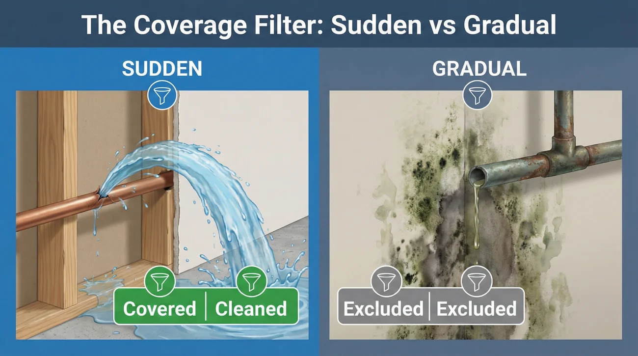 Should You File a Home Insurance Claim? A Decision Checklist 3 Sudden Vs Gradual The Coverage Filter