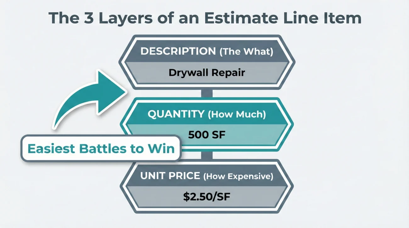 Three Layers Of Insurance Estimate Line Items