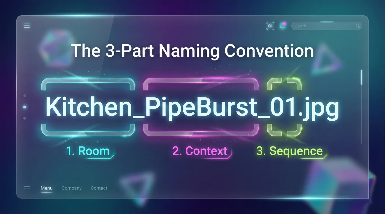 Labeling Claim Photos: Stop the Adjuster from Guessing 3 Three Part File Naming Convention Formula