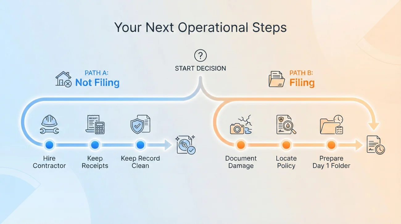 Should You File a Home Insurance Claim? A Decision Checklist 6 What To Do Next