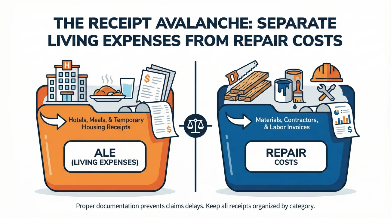 Organize Evidence: A Folder Structure You Can Maintain Under Stress 4 Categorizing ALE Versus Repair Receipts For Insurance Claims