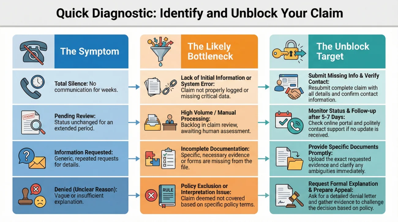 Diagnostic Guide For Insurance Claim Symptoms
