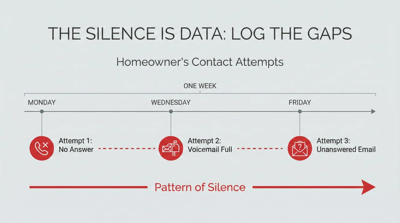 Documenting Unreturned Insurance Adjuster Calls As Evidence Of Neglect