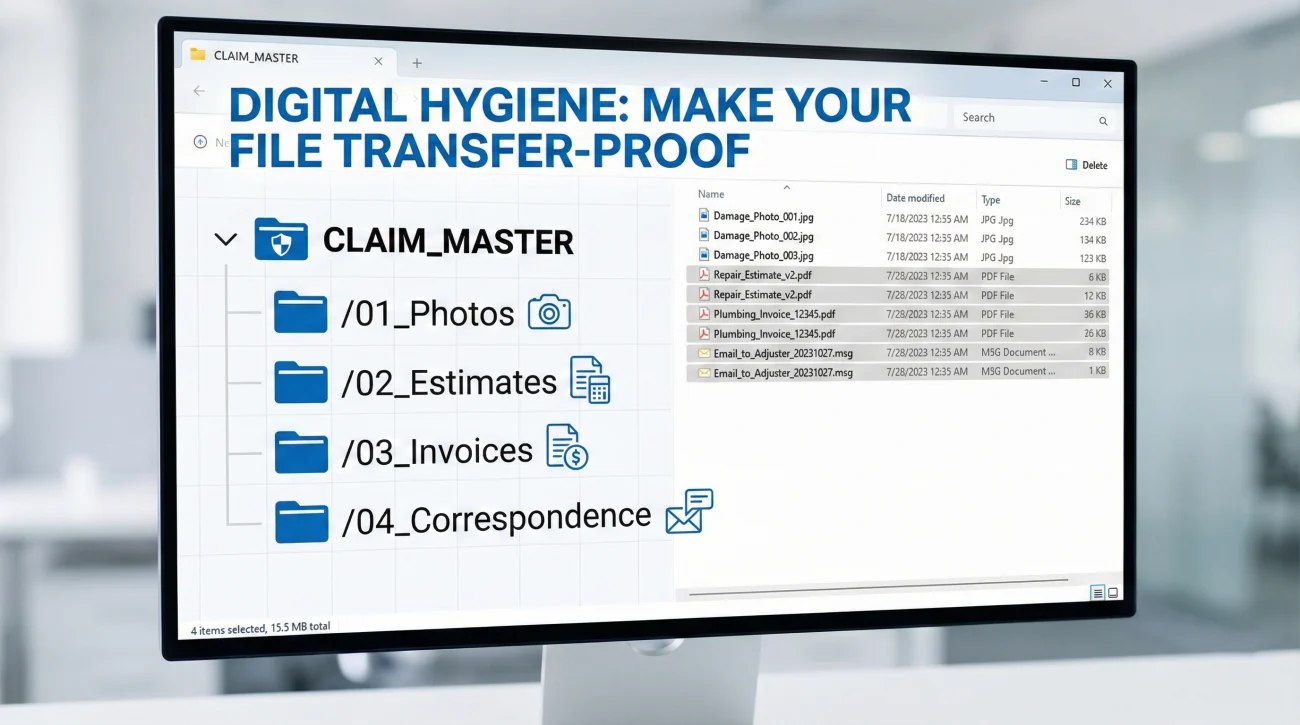 Organized Digital Folder Hierarchy For Property Claim Management