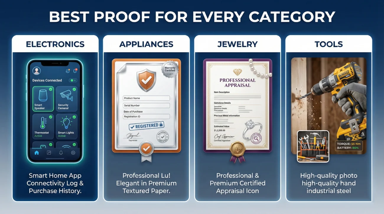 Strongest Alternative Proof By Item Category