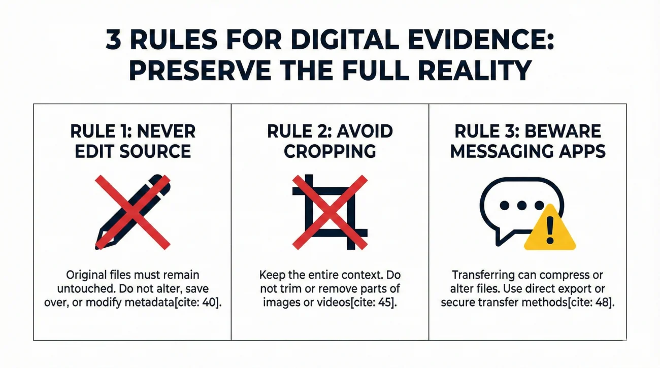 Three Mandatory Rules For Handling Digital Insurance Evidence