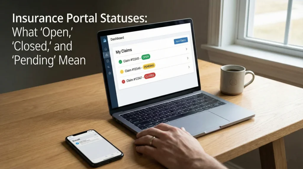 Claim Portal Status Meanings
