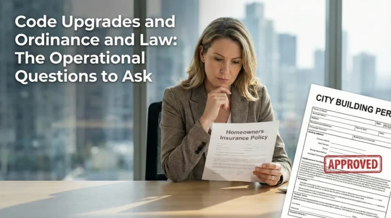 Code Upgrades and Ordinance and Law: The Operational Questions to Ask
