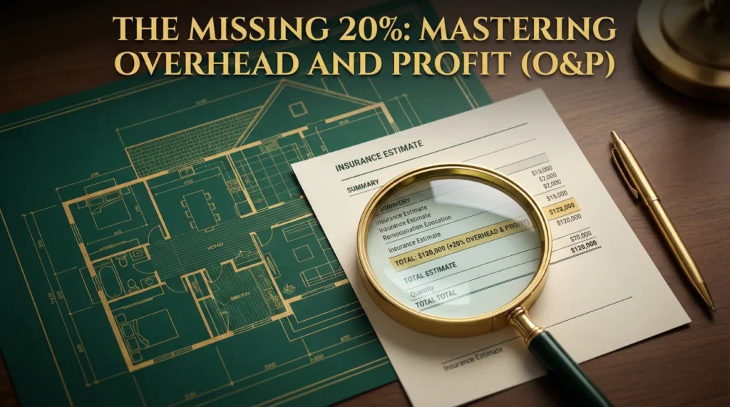 Overhead And Profit Insurance Estimate