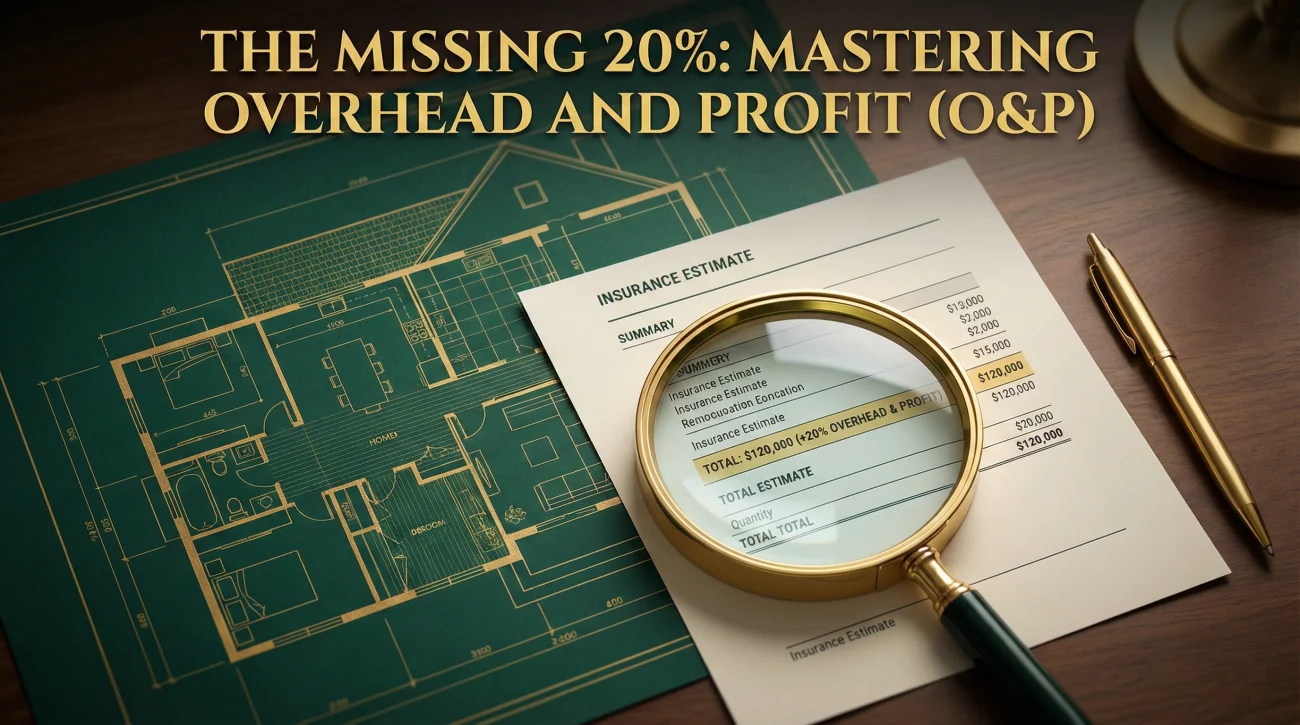 Overhead And Profit Insurance Estimate