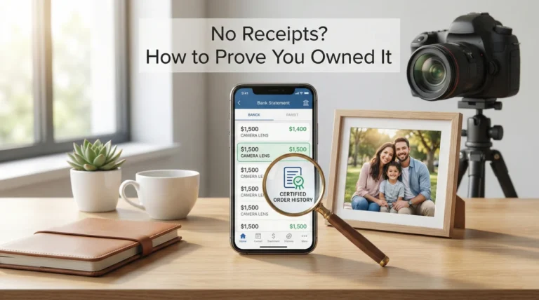 No Receipts for Insurance Claim? How to Prove Ownership