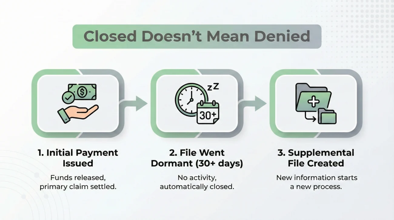 Reasons For Closed Insurance Claim Status