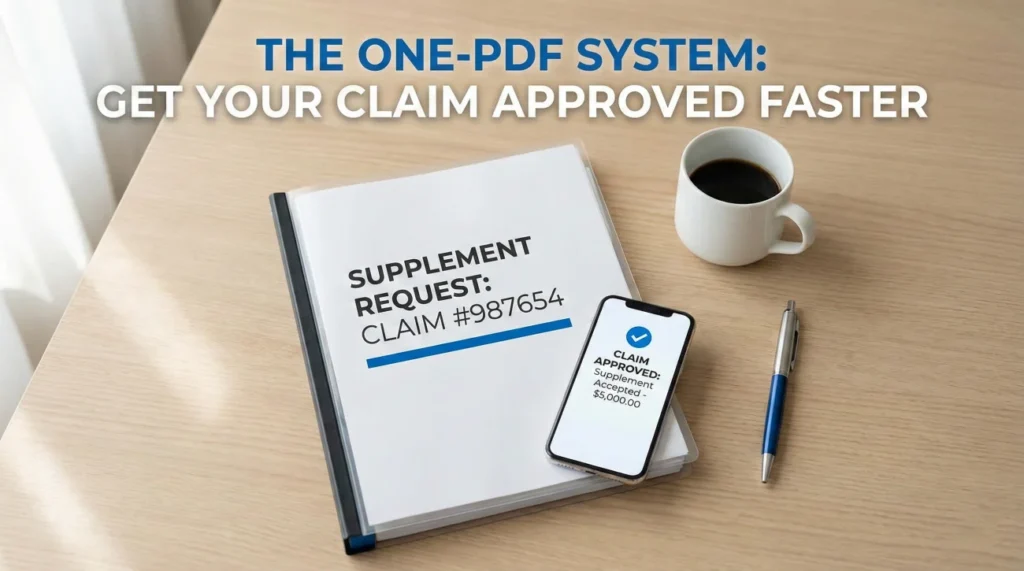 Supplement Packet For Insurance Claim
