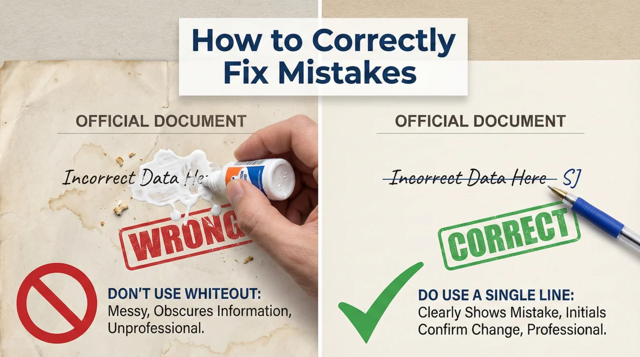 Correct Way To Fix Errors On Insurance Forms