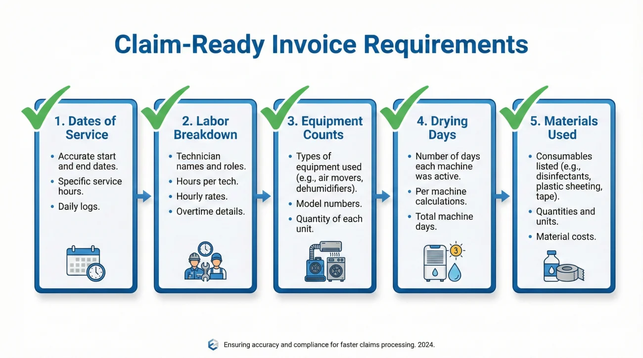 Five Essential Elements Of An Itemized Mitigation Invoice