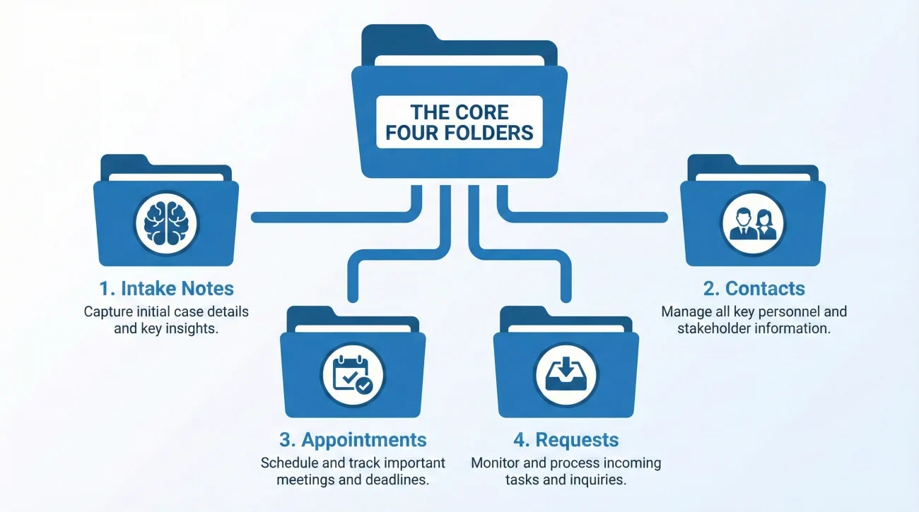 Four Essential Subfolders For Insurance Claim Intake
