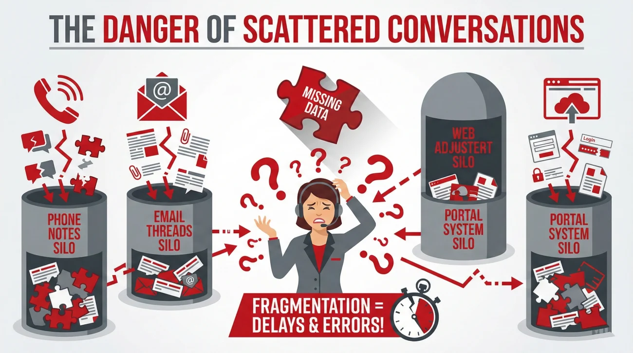Fragmented Insurance Claim File Data Silos