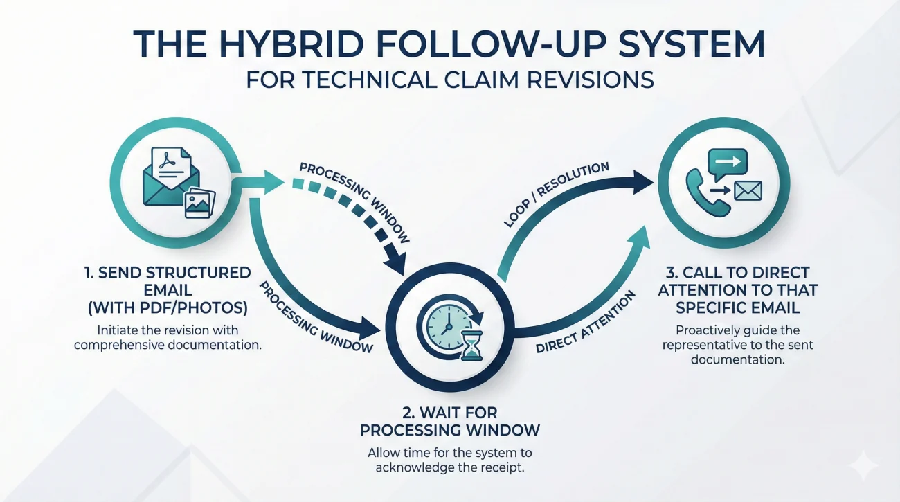 Hybrid Communication Strategy For Complex Claim Reviews