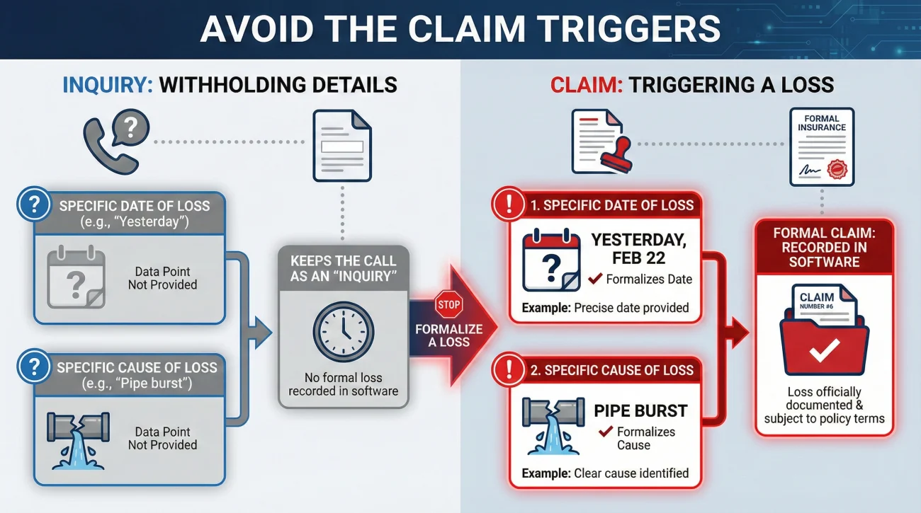 Insurance Claim Intake Triggers Date And Cause Of Loss
