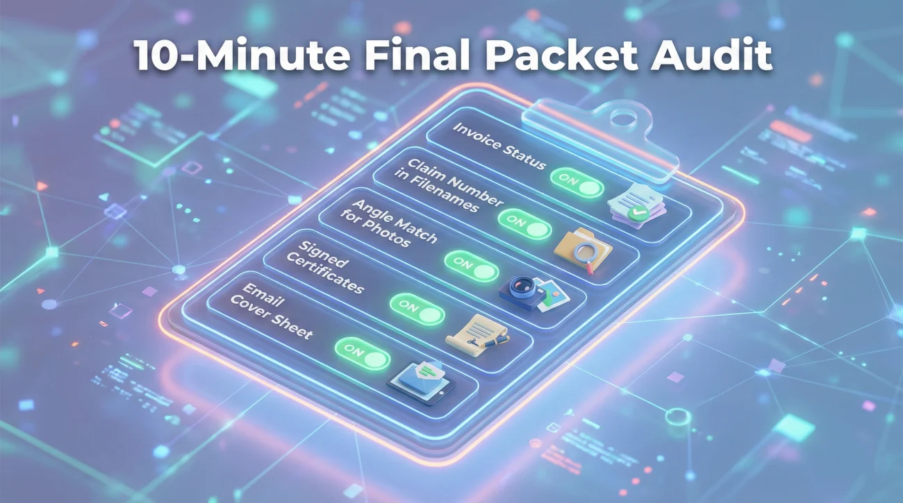 Insurance Claim Packet Final Audit Steps