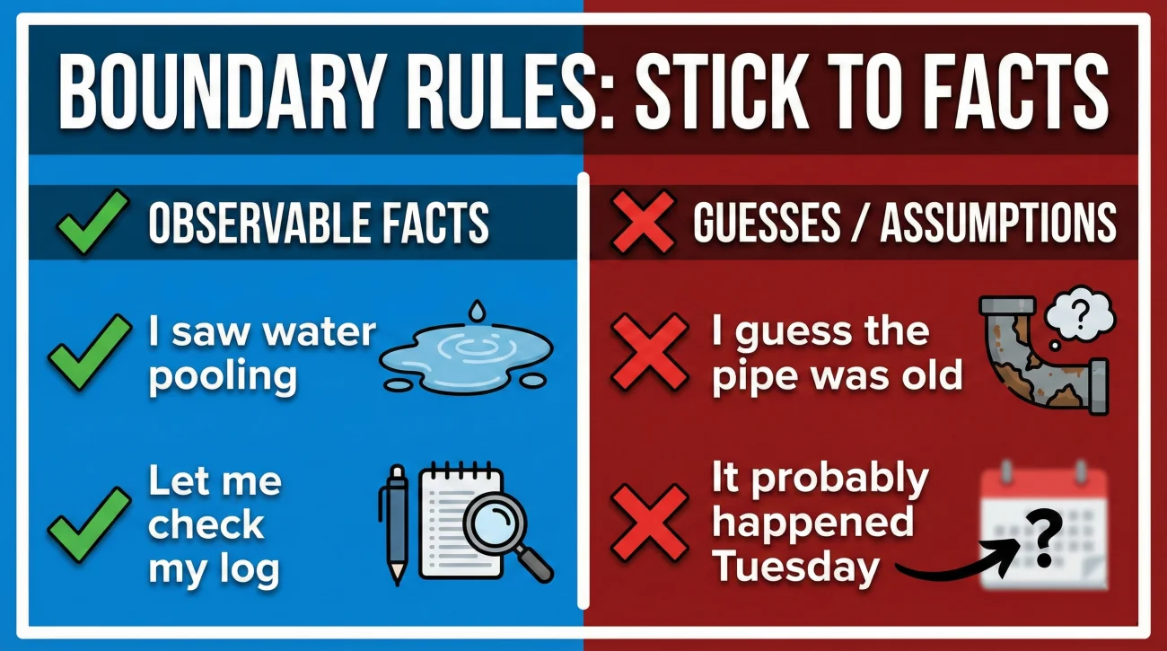 Rules For Answering Questions In Recorded Statements