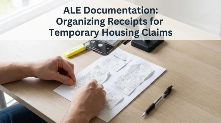 ALE Documentation: Organizing Receipts for Temporary Housing Claims