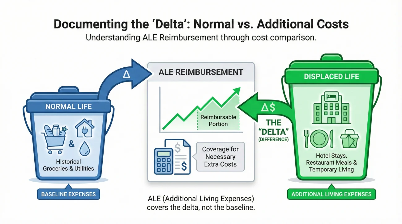 Calculating Additional Living Expenses Baseline Delta