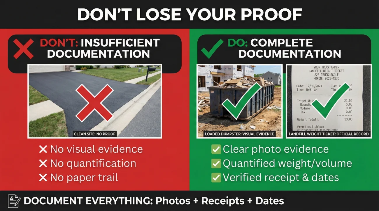 Common Mistakes In Documenting Debris Removal