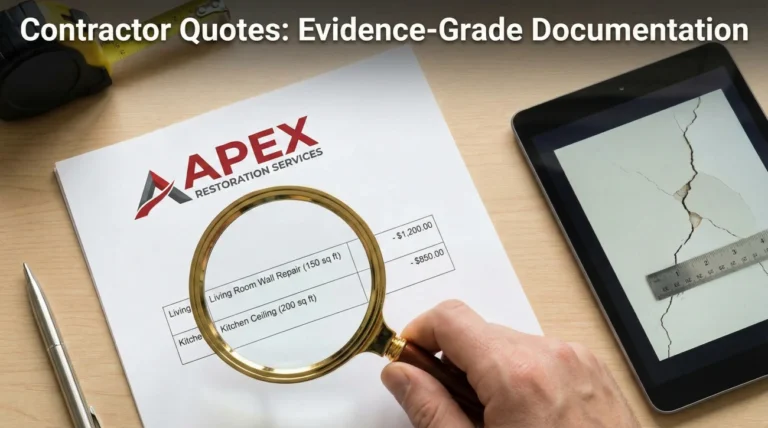 Contractor Quotes for Insurance: Documents Your Adjuster Needs