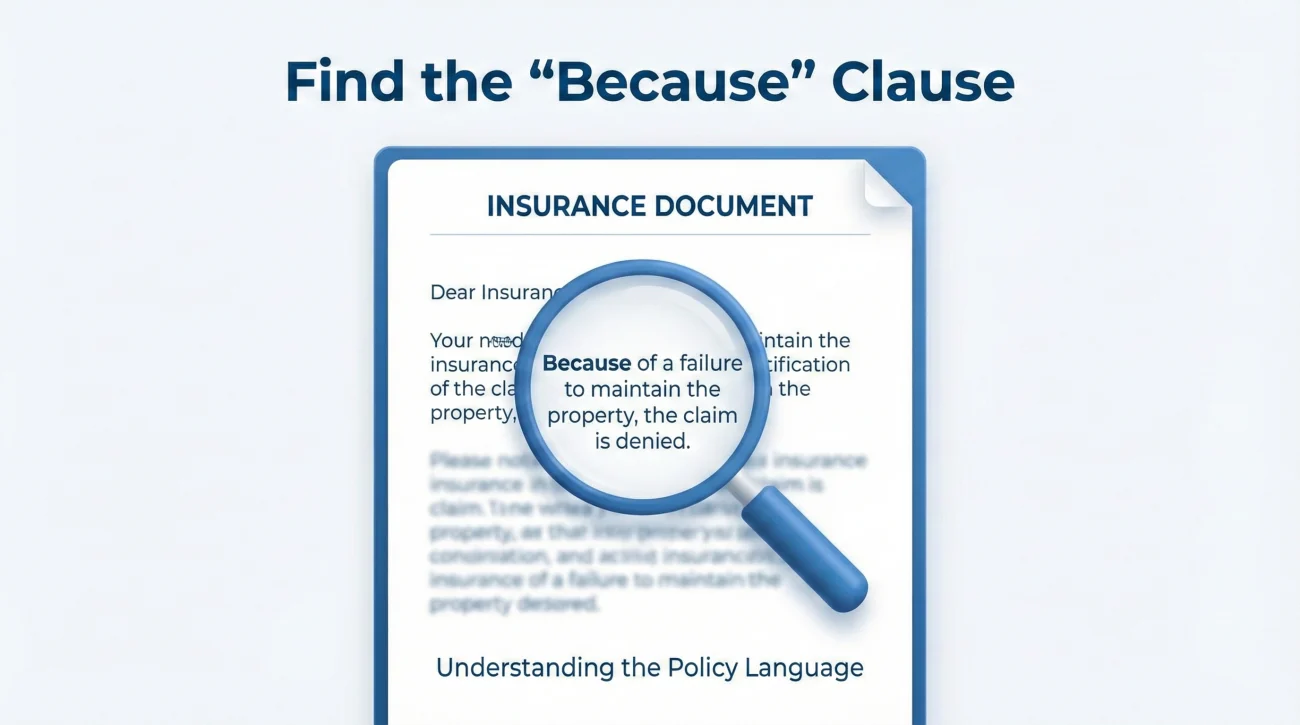Finding Insurance Denial Because Clause