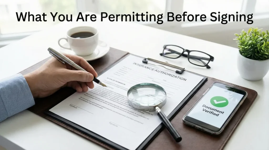 Insurance Claim Authorization Form
